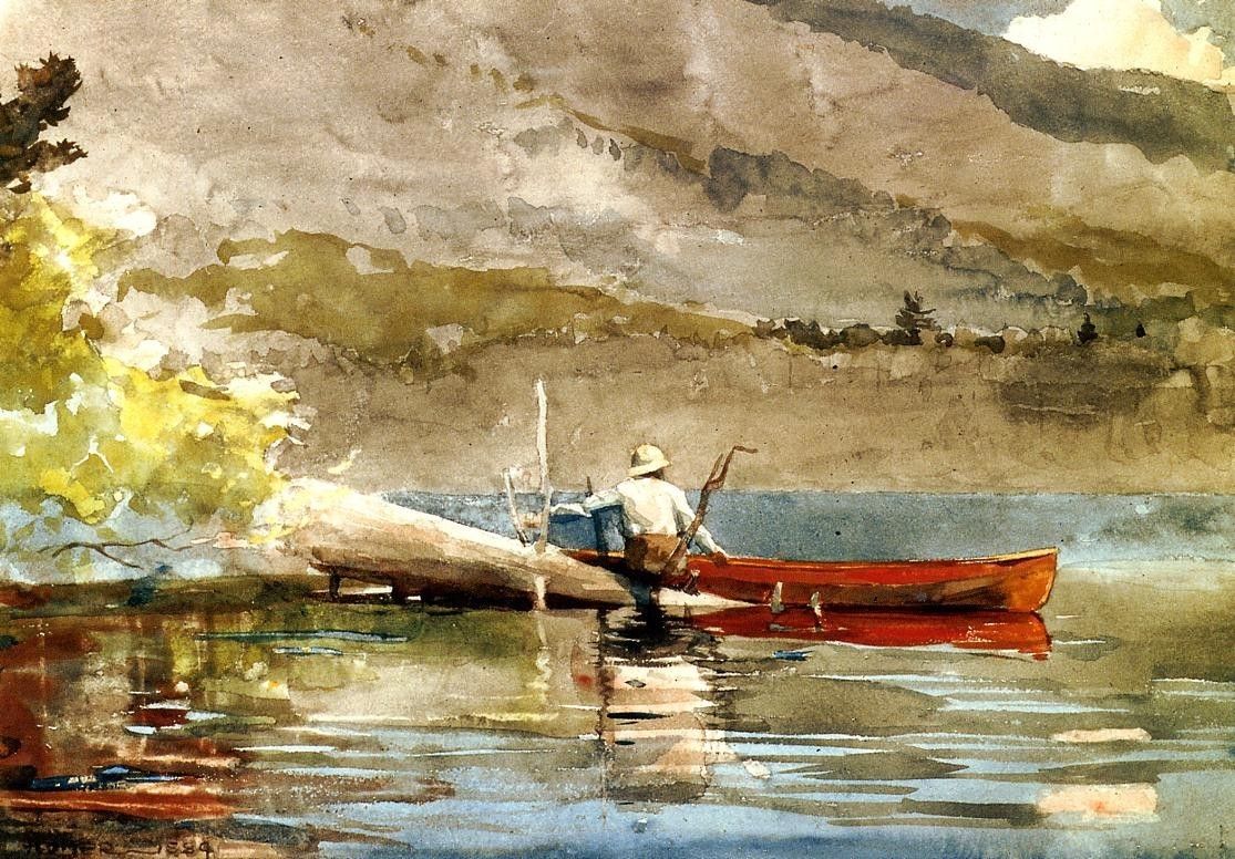Winslow Homer The Red Canoe i